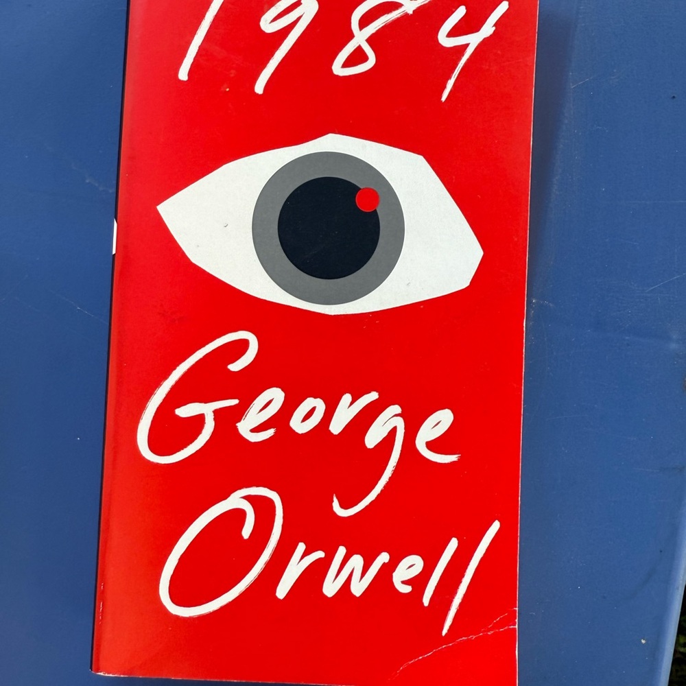 1984 by George Orwell Red Book Cover